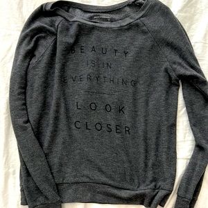 Good hYOUman light sweater - super soft and cozy, “beauty is in everything”
